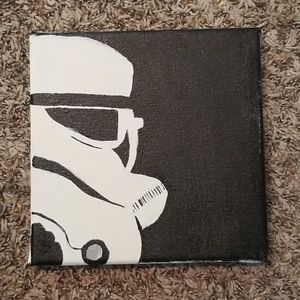 Square Storm Trooper painting.